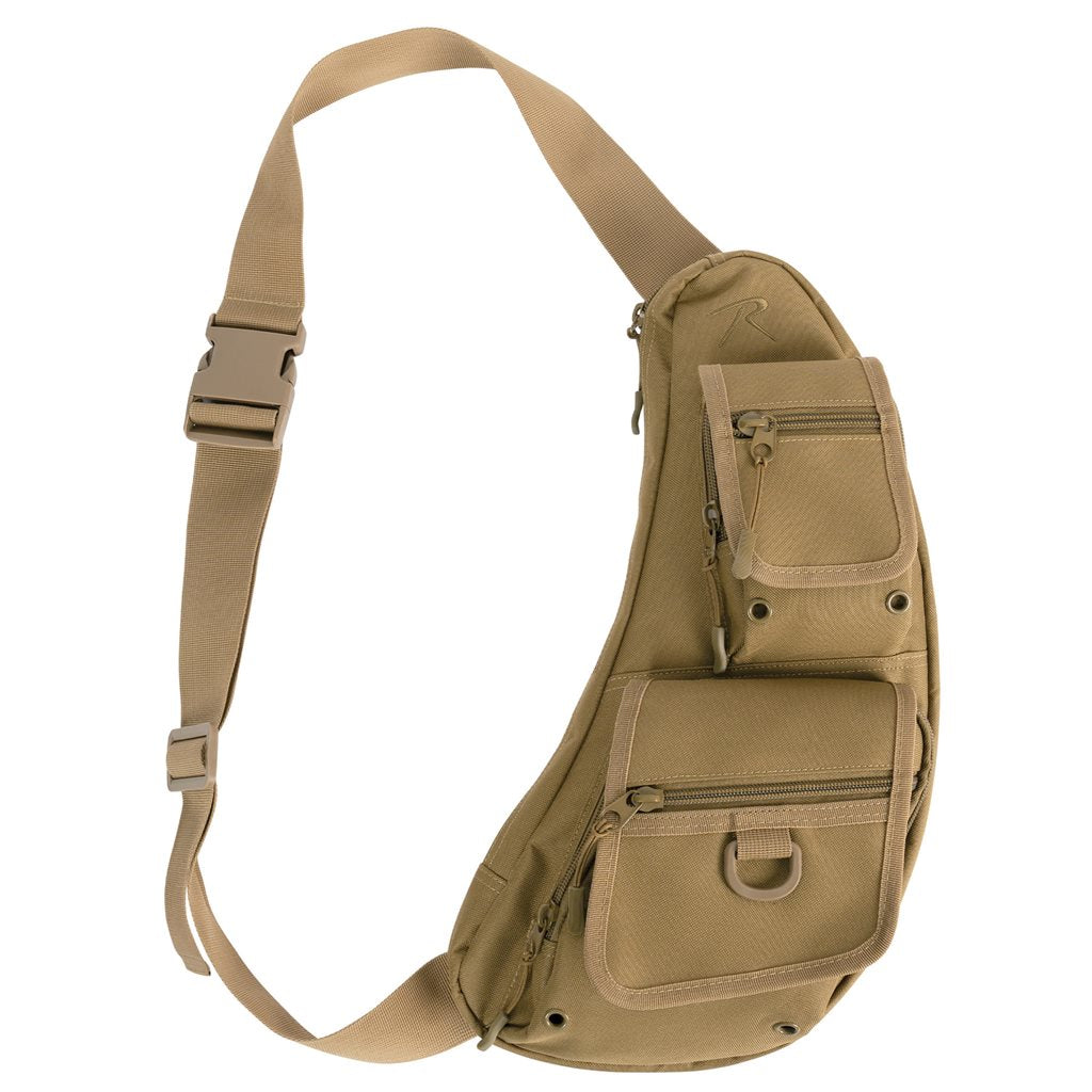 Bolso bandolera cruzado negro de poliéster 600D, resistente al desgaste