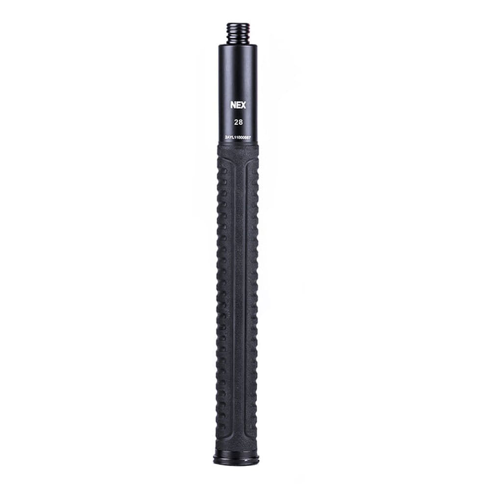 Porra telescópica NEX QUICKER 28" de acero negro (cierre por botón)