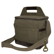 Bolsa cooler de lona COYOTE para 6 botellas con abridor en correa, 25,5x25,5x19 cm