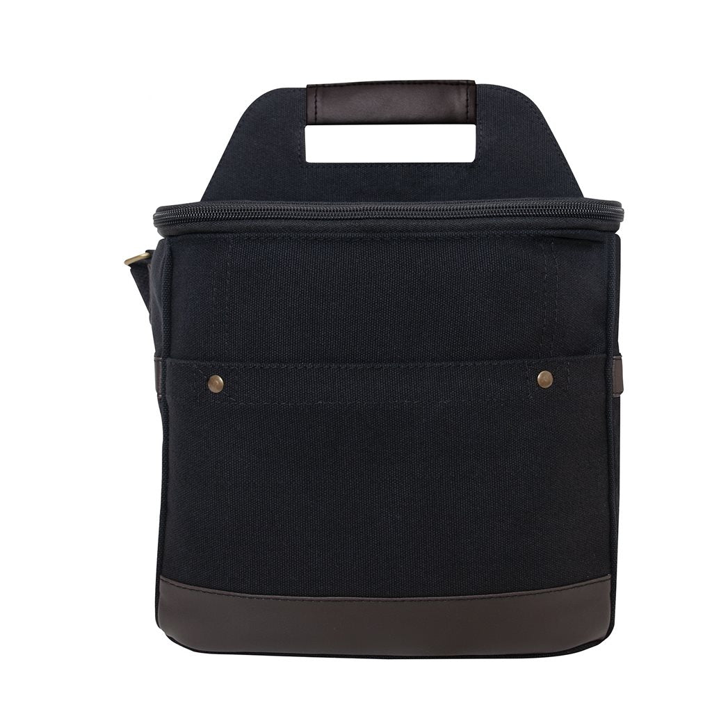 Bolsa cooler de lona COYOTE para 6 botellas con abridor en correa, 25,5x25,5x19 cm