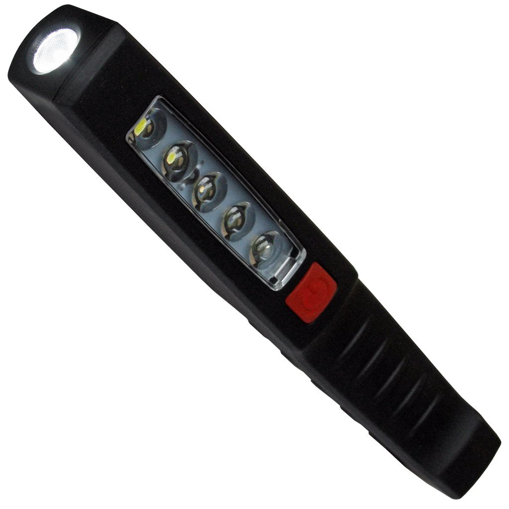 Linterna de trabajo LED recargable negra con imán (Ref. 26320)