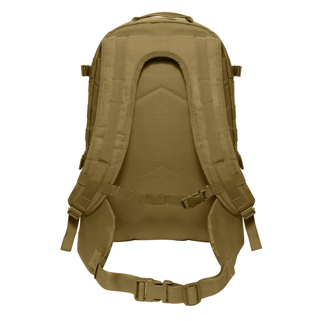 Mochila SKIRMISH Assault 3 días negra con sistema de espalda cómodo, correas de compresión y tres compartimentos