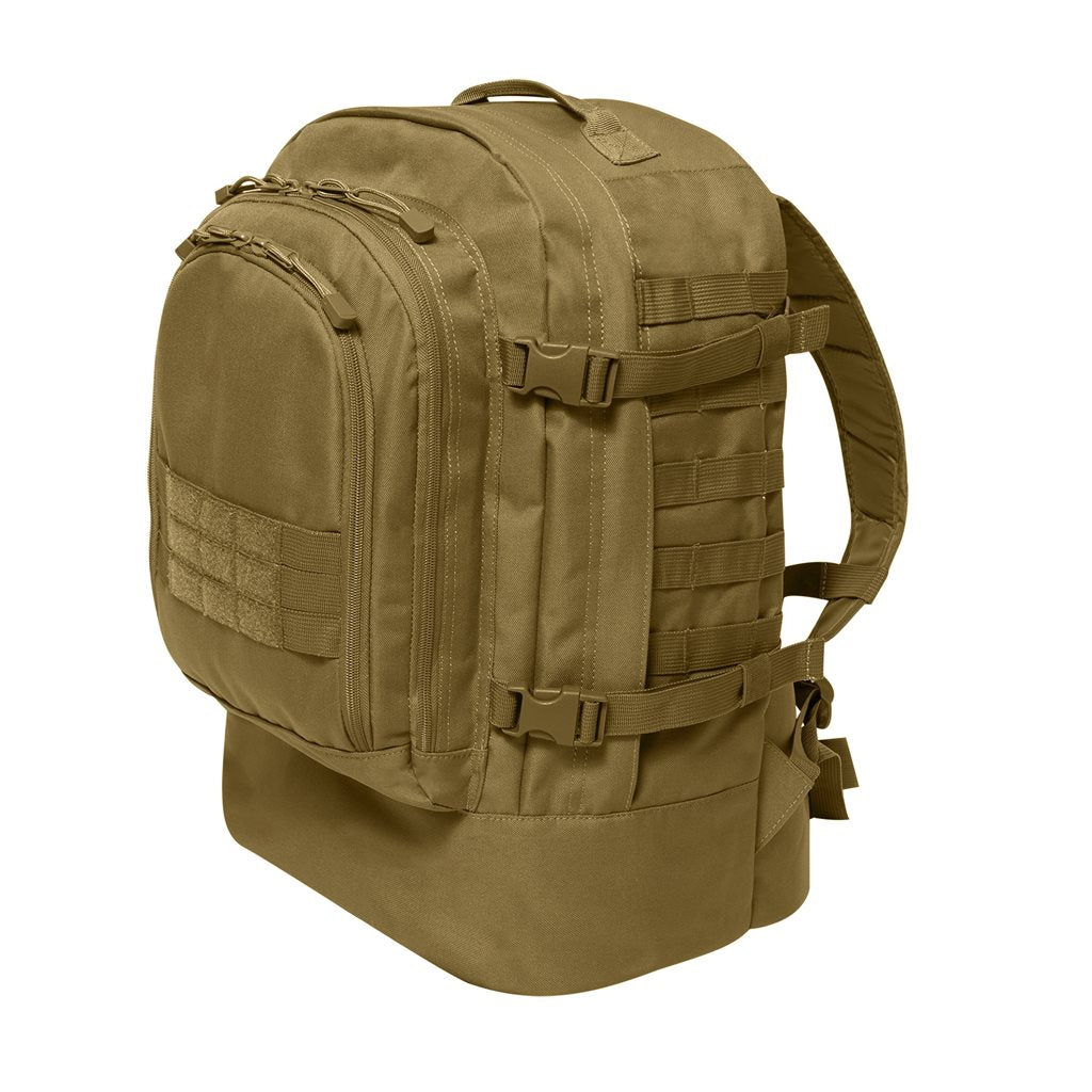 Mochila SKIRMISH Assault 3 días negra con sistema de espalda cómodo, correas de compresión y tres compartimentos