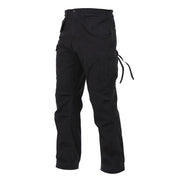 Pantalones VAGE US M65 FIED negros, réplica M65 en algodón resistente con acabado lavado