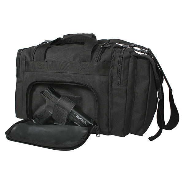 Bolsa de viaje negra CONCEALED CARRY con bolsillo para porte oculto