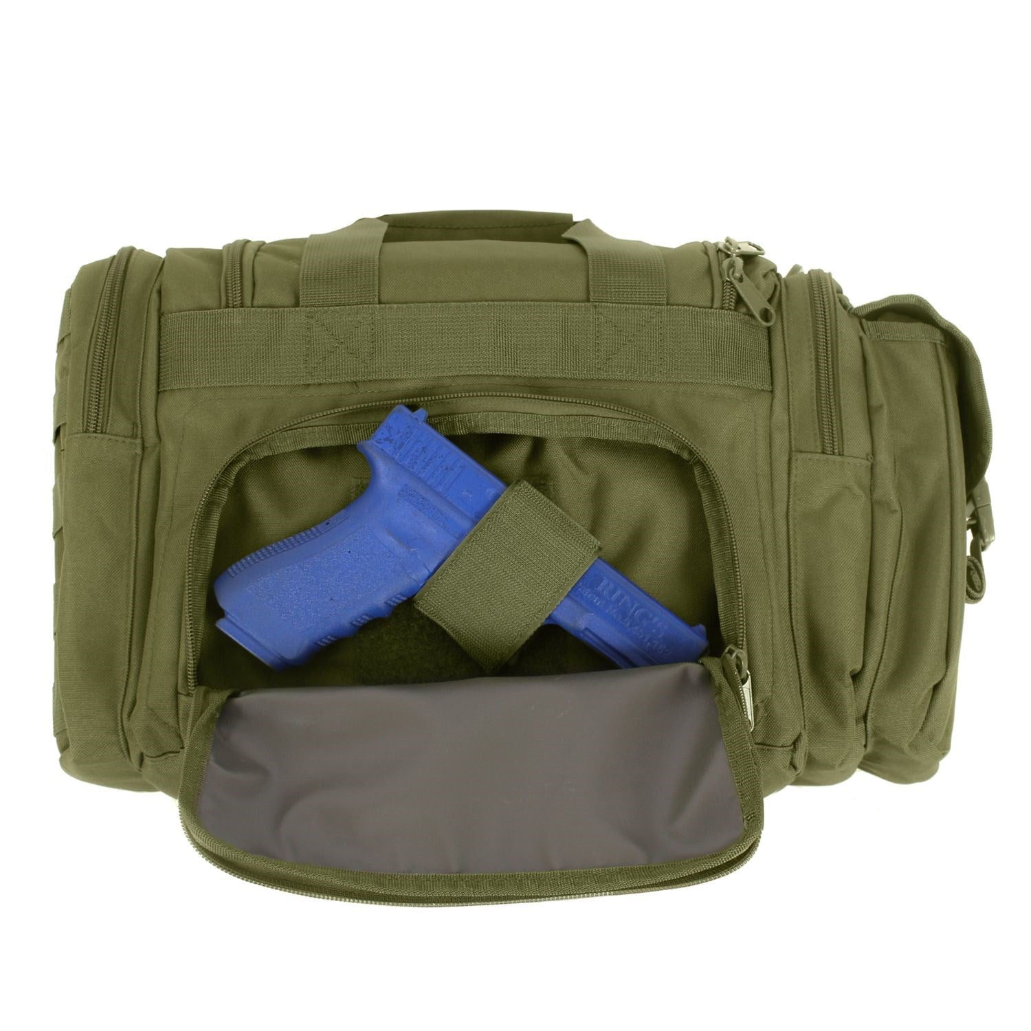 Bolsa CONCEALED CARRY COYOTE en nylon con bolsillo para porte oculto. Dimensiones aprox. 30 x 18 x 25 cm