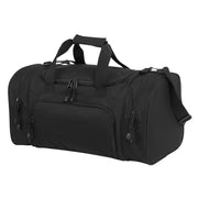 Bolsa deportiva Duffle Carry negra, se puede llevar en mano o al hombro con correa desmontable