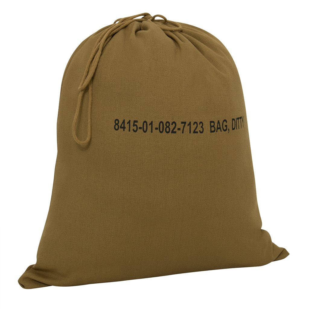 Bolsa de ropa U.S. de algodón con cordón de cierre y estampado en un lado, 40 x 48 cm