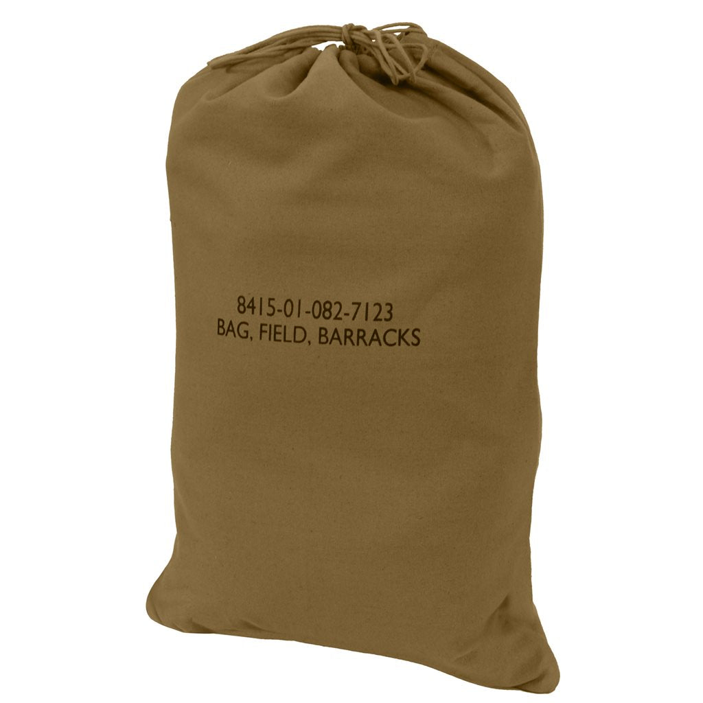 Bolsa para ropa verde de algodón con cordón 68 x 46 cm