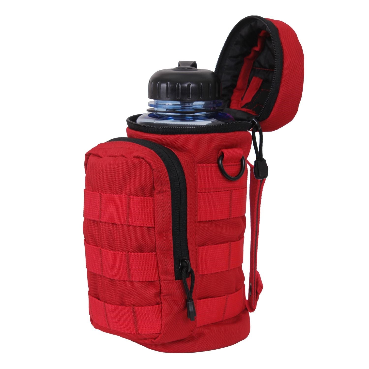 Funda MOLLE para botella verde en poliéster 600D
