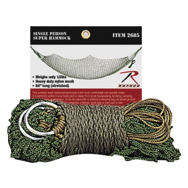 Hamaca verde SUPER HAMMOCK - resistente hasta 400 kg