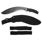 Machete kukri negro con funda - longitud total 40 cm, hoja 27 cm