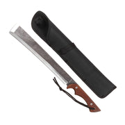 Machete TAPANGA con funda, hoja lisa en acero inoxidable con acabado stonewash