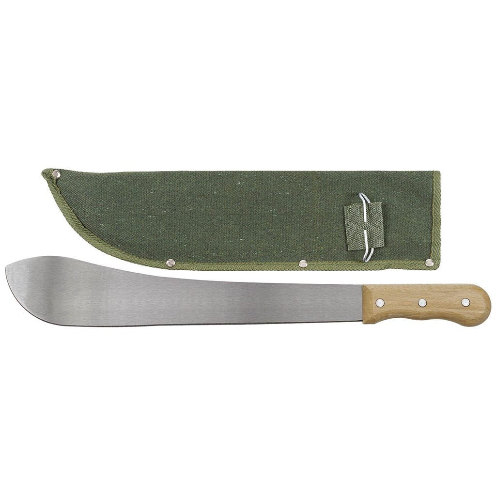 Machete BOLO 50,5 cm con mango de madera y funda de lona