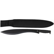 Machete TAIFUN negro con funda, diseño totalmente negro y construcción robusta