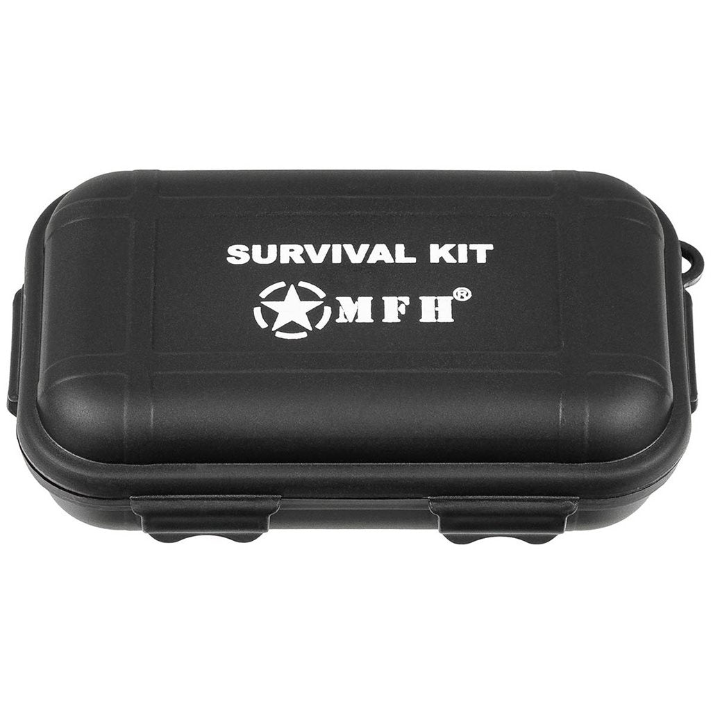 Kit de supervivencia KPZ pequeño negro con accesorios (13,5x8x4 cm)