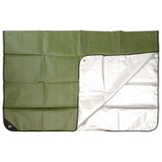 Lámina de emergencia ALU verde y plateada 210 x 150 cm