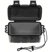 Caja negra impermeable de plástico con cordón 16,5 x 12 x 7,5 cm