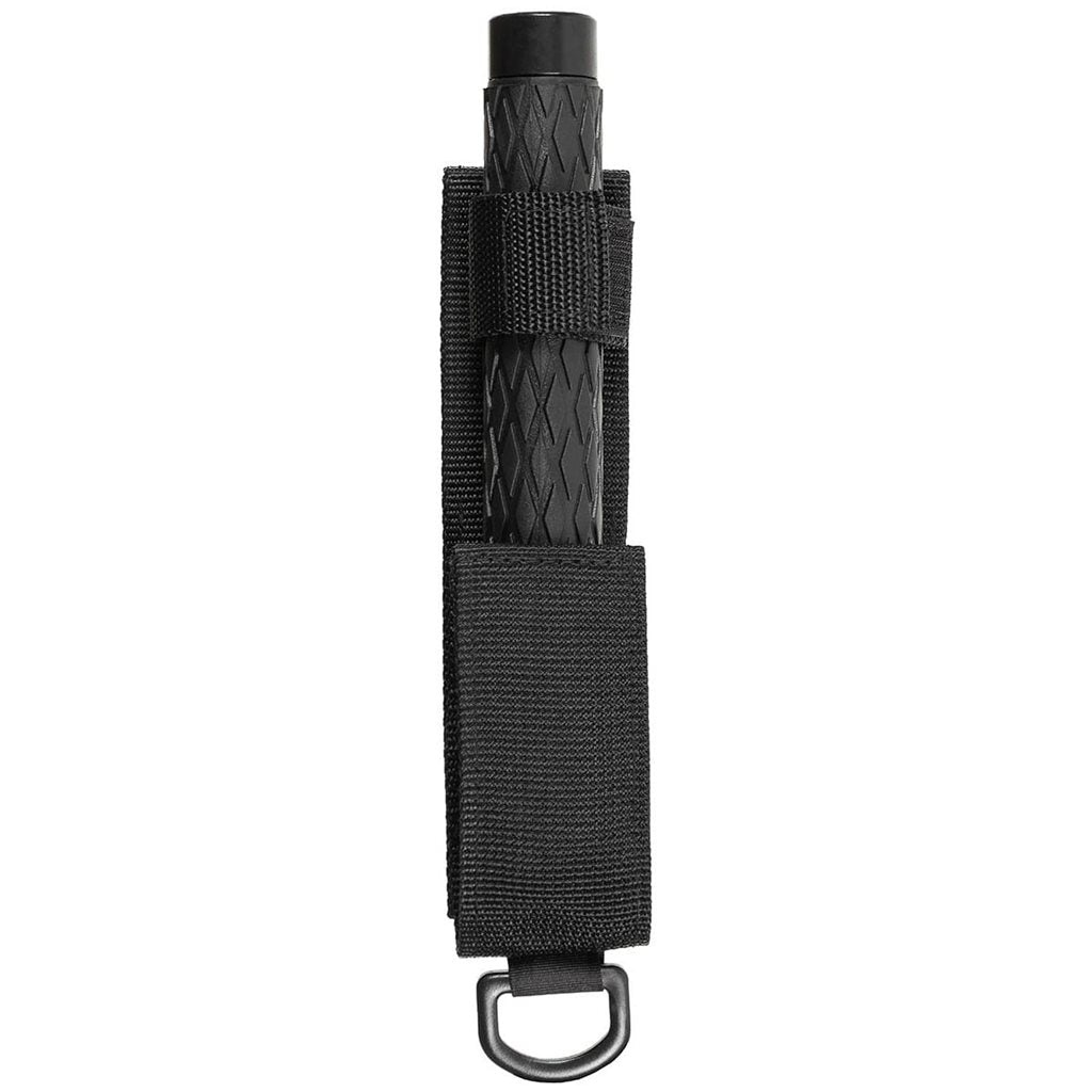 Porra telescópica metálica 53,5 cm (20,5 cm plegada) con funda de nylon - negro