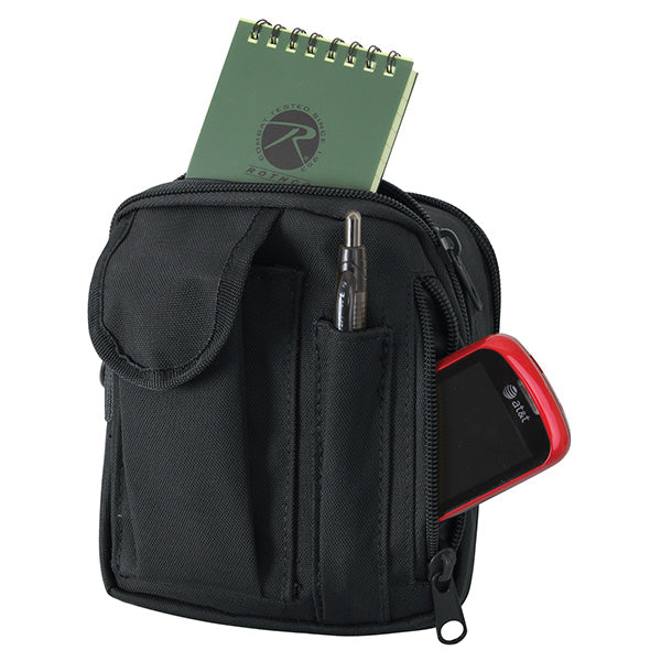 Bolsa MOLLE EXCURSION verde 16 x 15 x 7,5 cm en poliéster 600D, para llevar al hombro o fijar a MOLLE