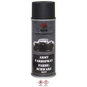 Lata de pintura Army en spray 400 ml RAL 9021 negro mate
