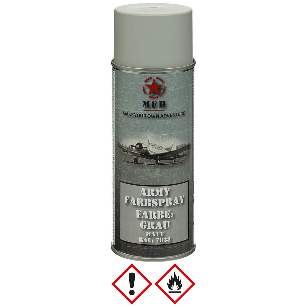 Lata de pintura Army en spray 400 ml RAL 9021 negro mate