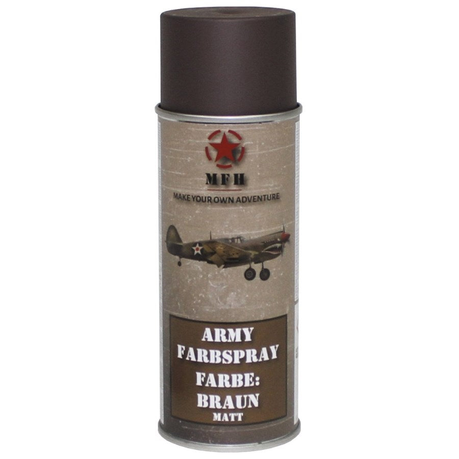 Lata de pintura Army en spray 400 ml RAL 9021 negro mate