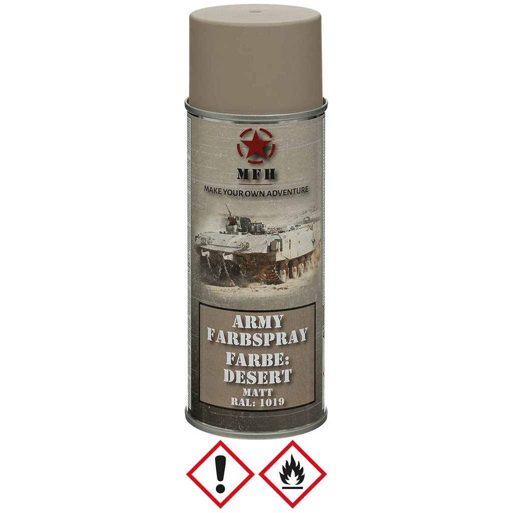 Lata de pintura Army en spray 400 ml RAL 9021 negro mate