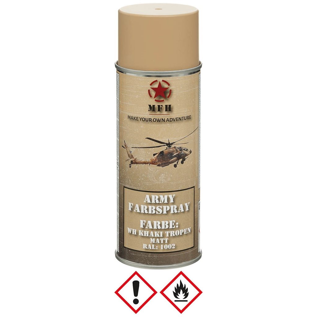 Lata de pintura Army en spray 400 ml RAL 9021 negro mate