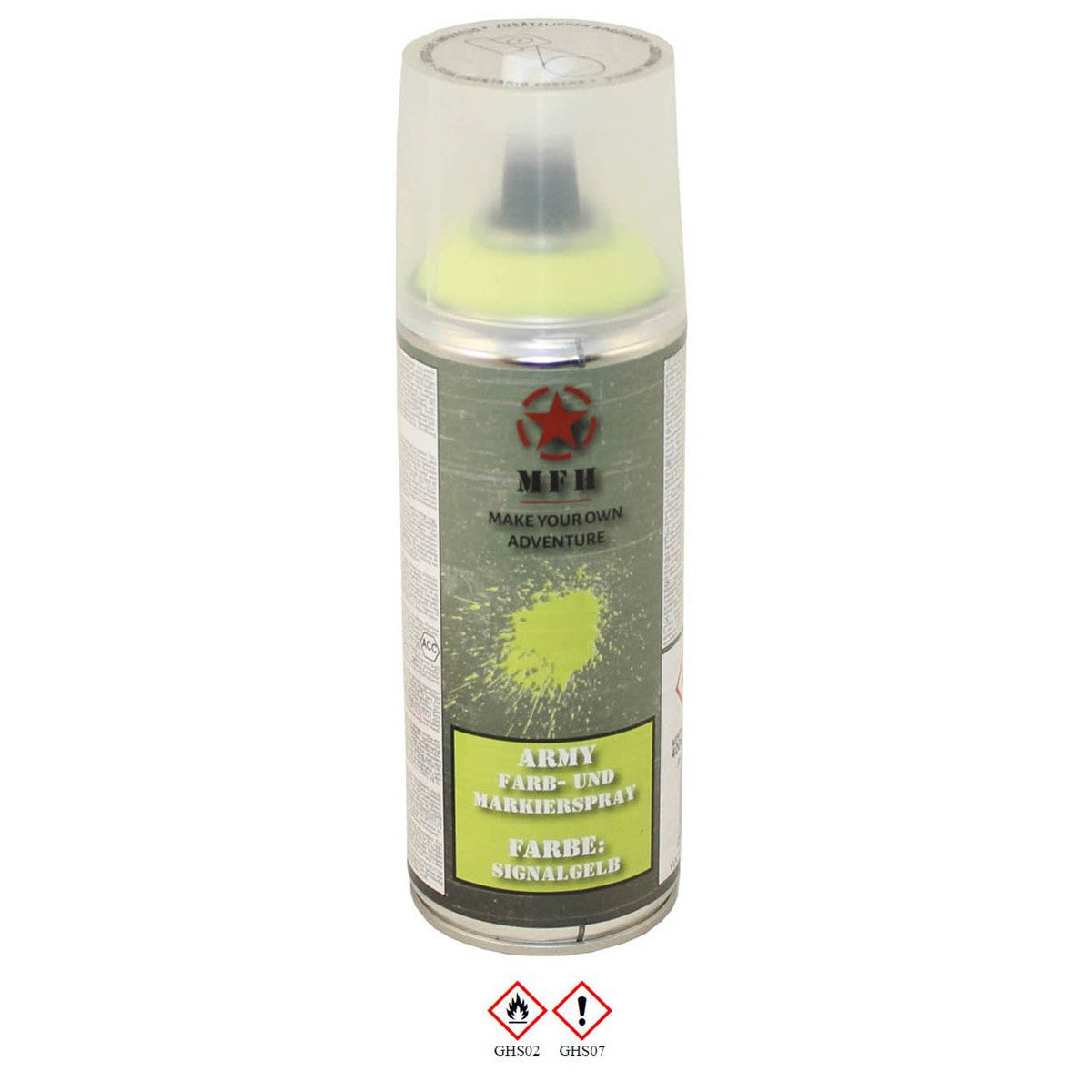 Pintura ARMY en spray 400 ml RAL 1026 amarillo de señalización - producto 27375M