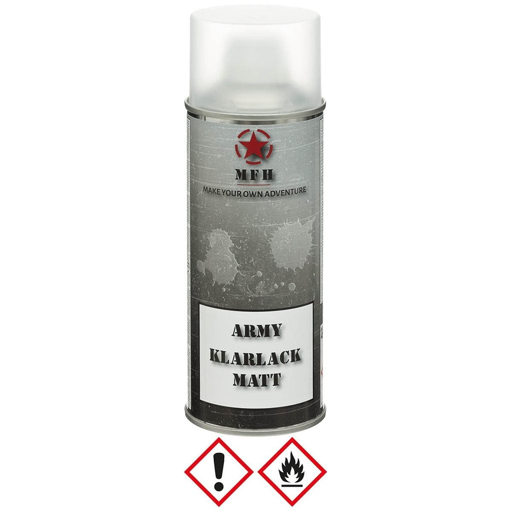 Lata de pintura Army en spray 400 ml RAL 9021 negro mate
