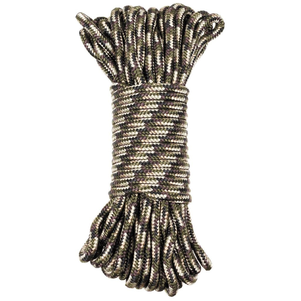 Cuerda de poliéster camuflaje Ø 7 mm, 15 m