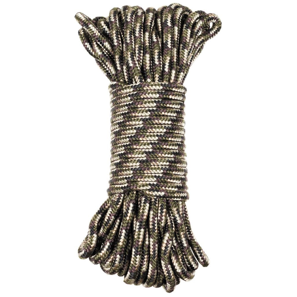 Cuerda de poliéster 9 mm x 15 m camuflaje CAMO
