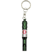 Silbato de aluminio anodizado verde 9 cm