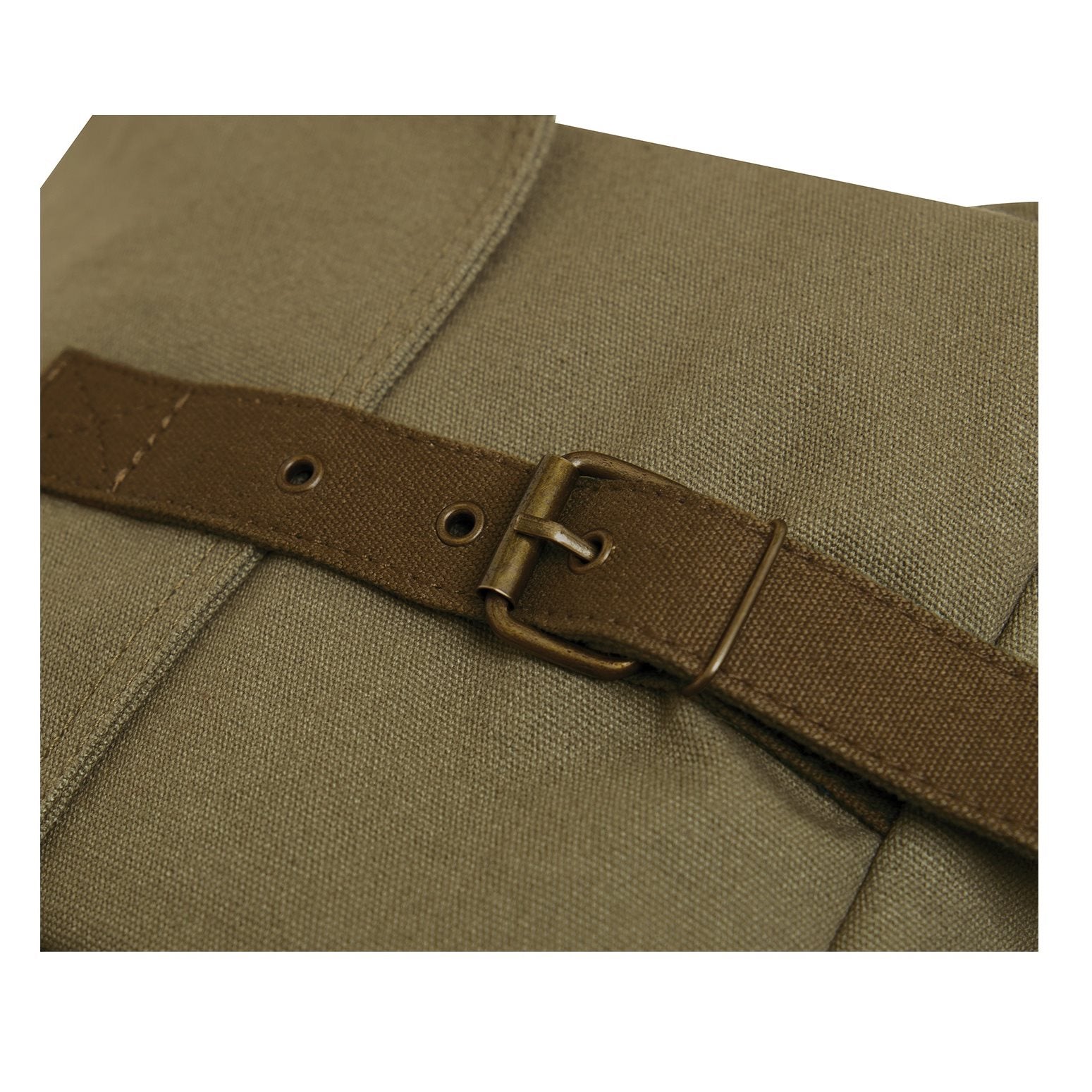 Bolsa messenger deluxe vintage de lona verde con correa ajustable y bolsillos