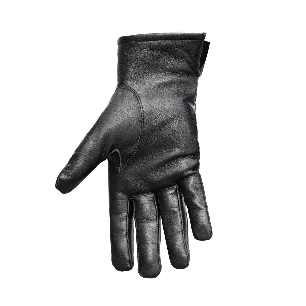 Par de guantes de cuero italianos negros originales, uso policial