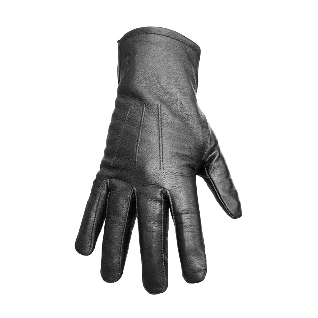Par de guantes de cuero italianos negros originales, uso policial