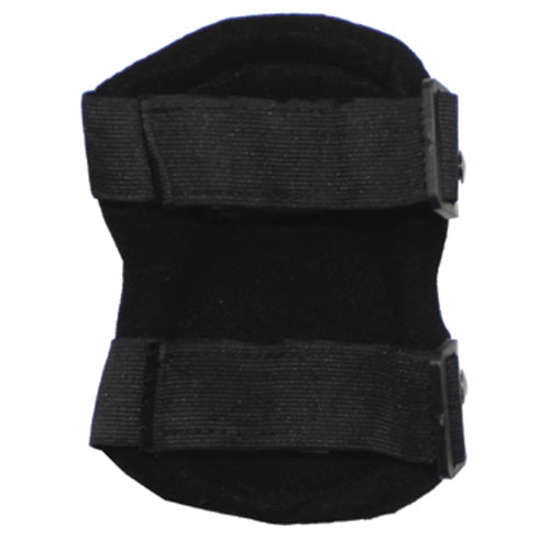 Protectores de codo DEFENCE negros con correas ajustables para sujeción