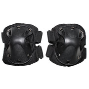 Protectores de codo DEFENCE negros con correas ajustables para sujeción