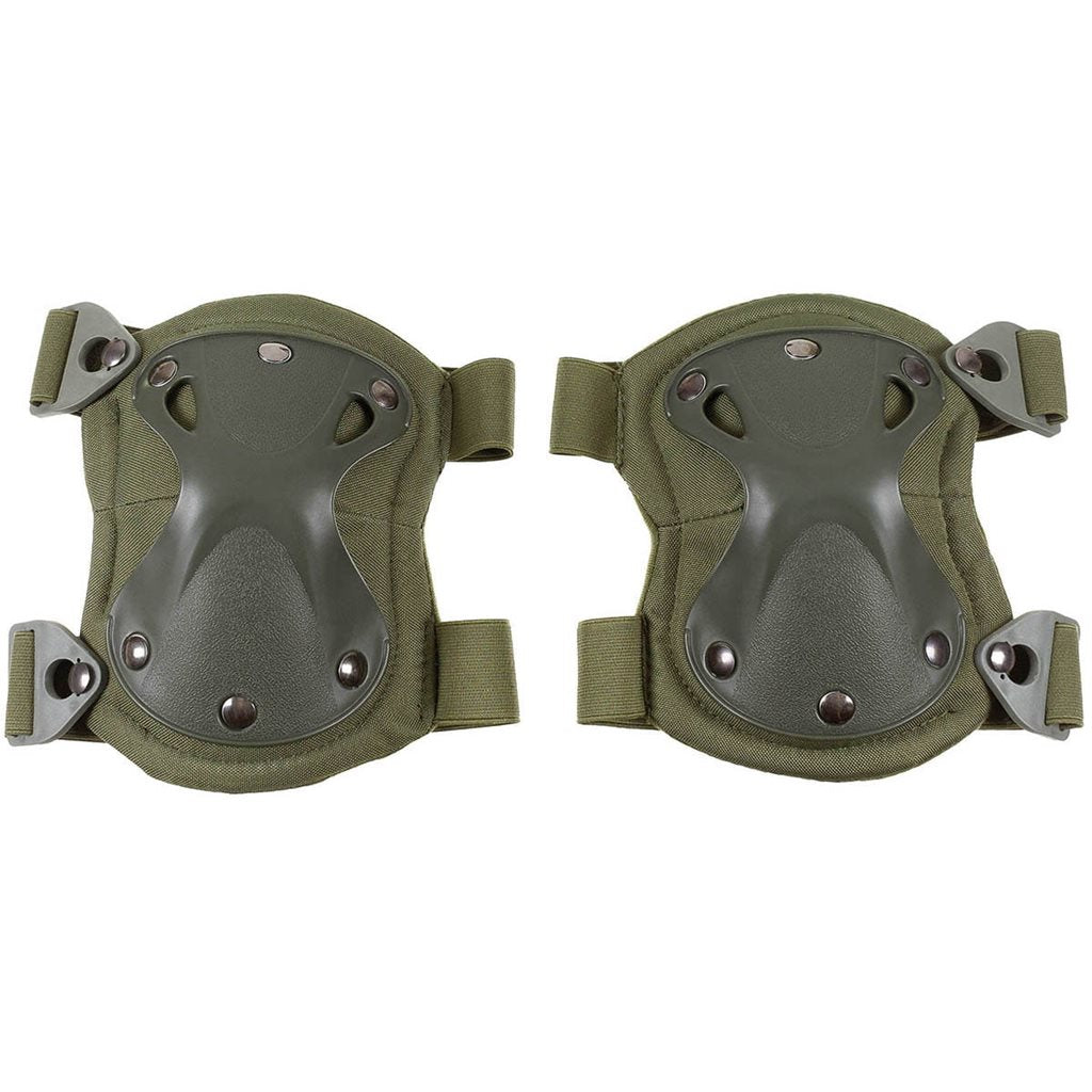 Rodilleras DEFENCE verdes, talla única, cómodas y resistentes
