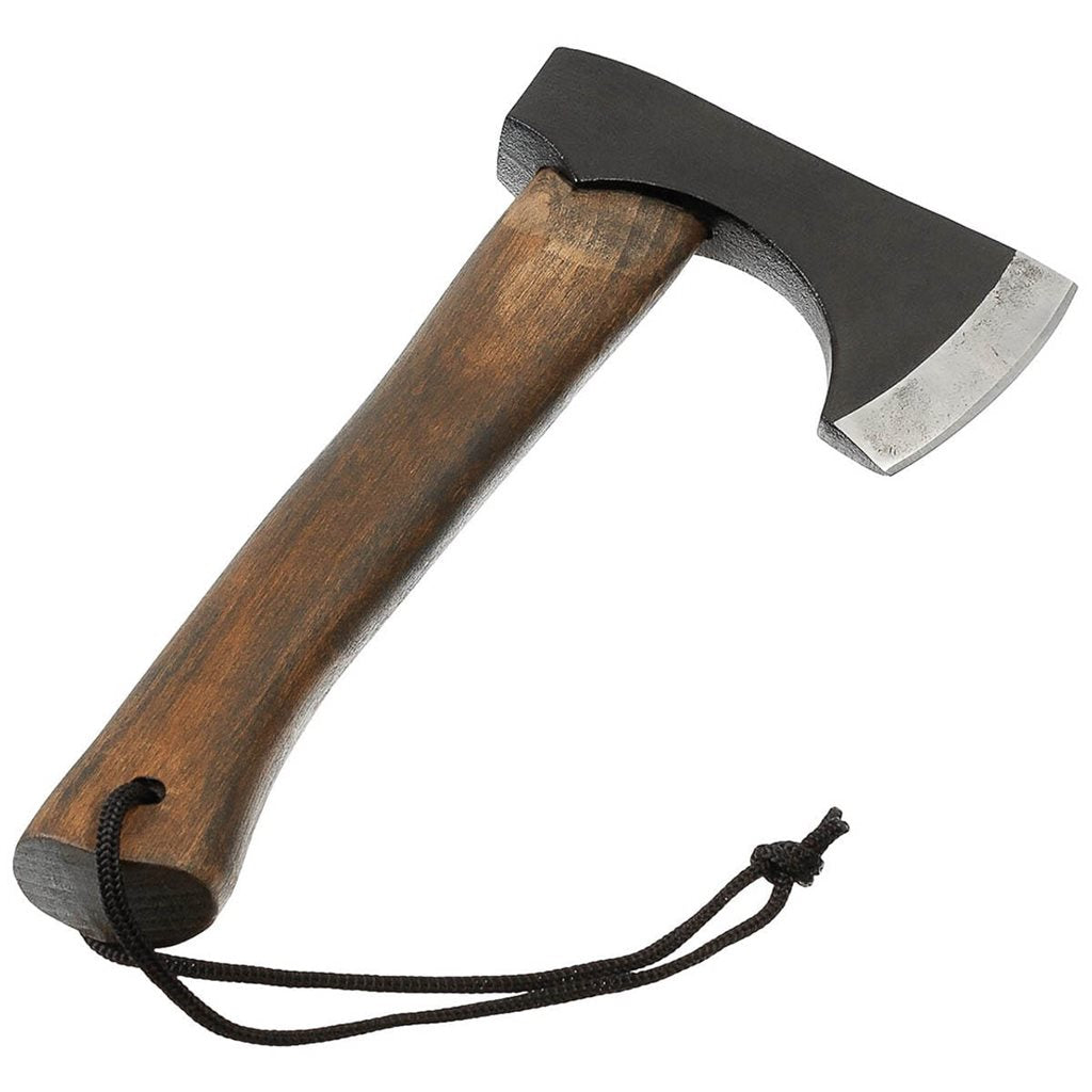 Hacha VIKING 28,5 cm, cabeza ennegrecida y mango de madera