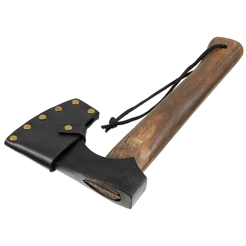 Hacha VIKING 28,5 cm, cabeza ennegrecida y mango de madera