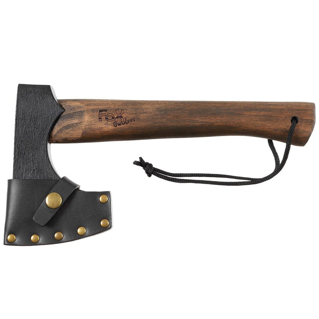 Hacha VIKING 28,5 cm, cabeza ennegrecida y mango de madera