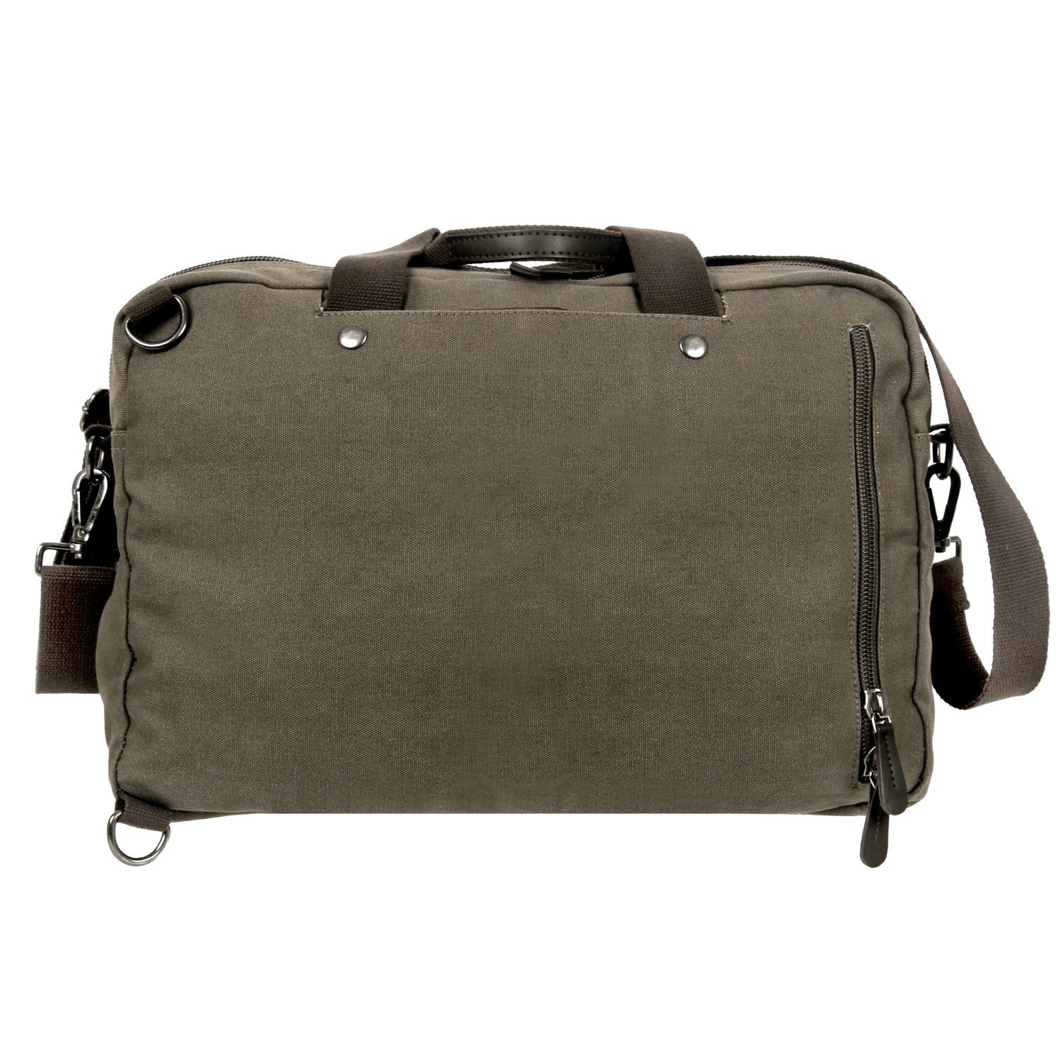 Bolsa ROTHCO de lona verde convertible en maletin y mochila