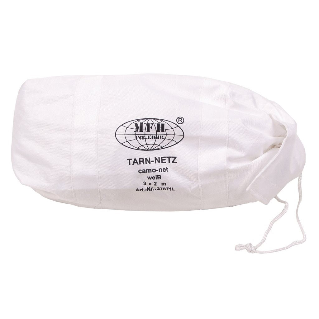 Red de camuflaje blanca 3x2 m con bolsa de transporte PVC