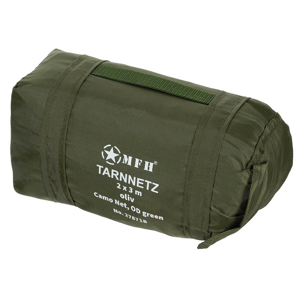 Red de camuflaje verde 6 x 3 m con bolsa de PVC