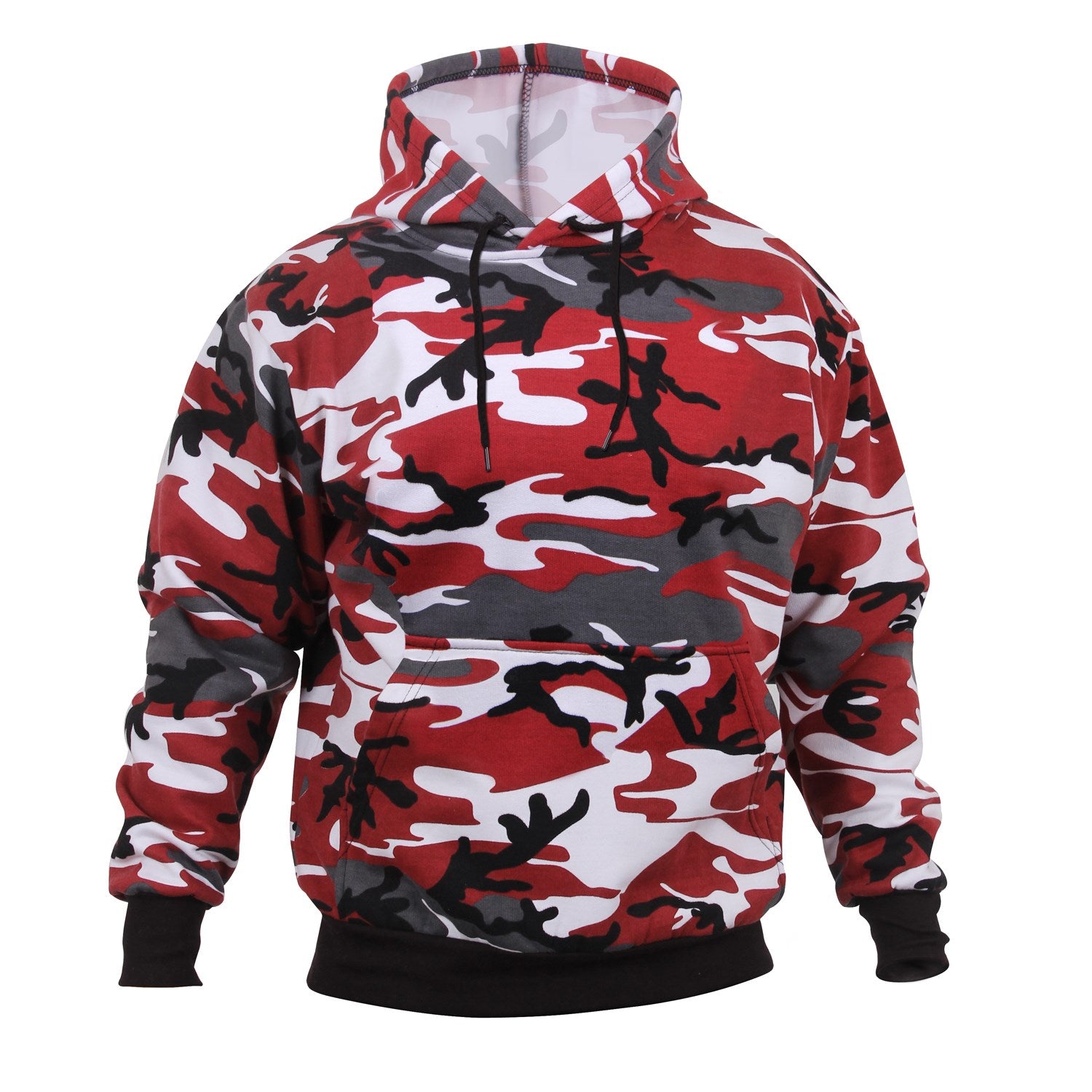 Sudadera con capucha ROTHCO RED CAMO con bolsillo frontal, tallas S-3XL