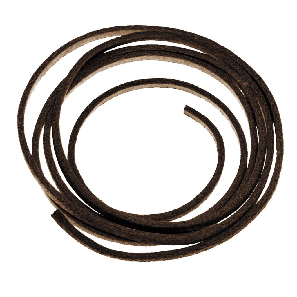 Cordón de cuero marrón aprox. 75 cm, sección 2-3 mm - 28143N