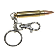 Llavero patrona dorado con karabina, capsula 6 cm