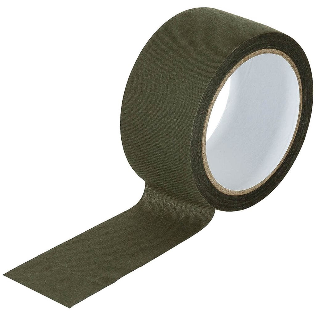 Cinta adhesiva impermeable verde, textil, 10 m x 5 cm